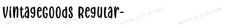 VintageGoods Regular字体转换